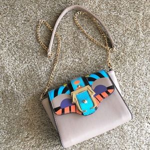 Abstract cross body purse